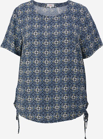 s.Oliver Red Label Plus Blouse in Blue: front