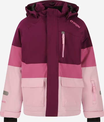 ZigZag Athletic Jacket 'Taylora' in Purple: front
