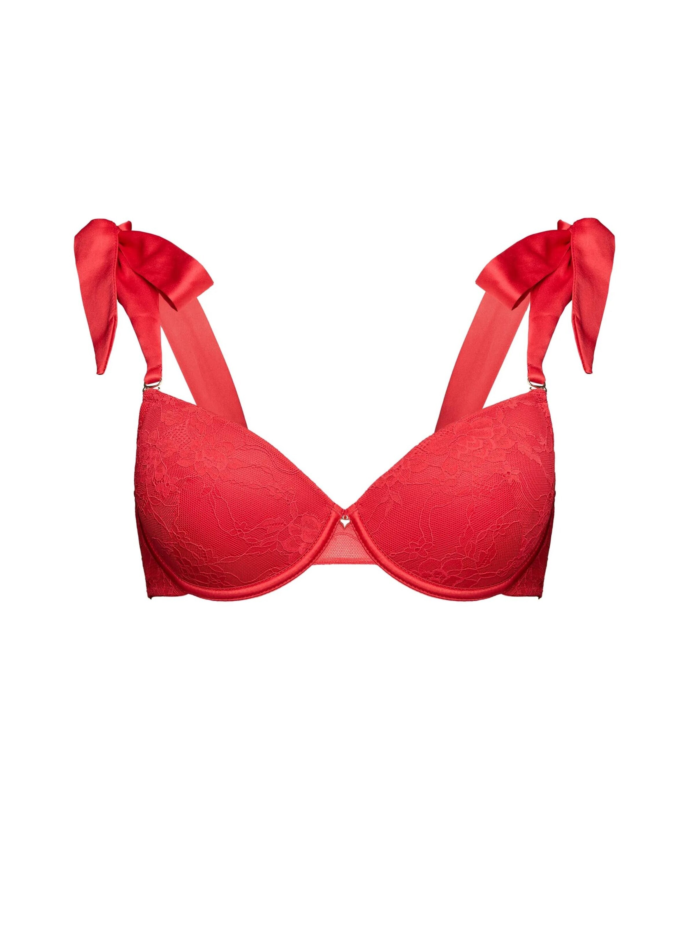 ESOTIQ Push-up Bra 'Cest' in Red: front