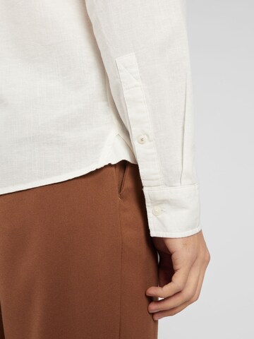 BLEND Regular fit Button Up Shirt in White