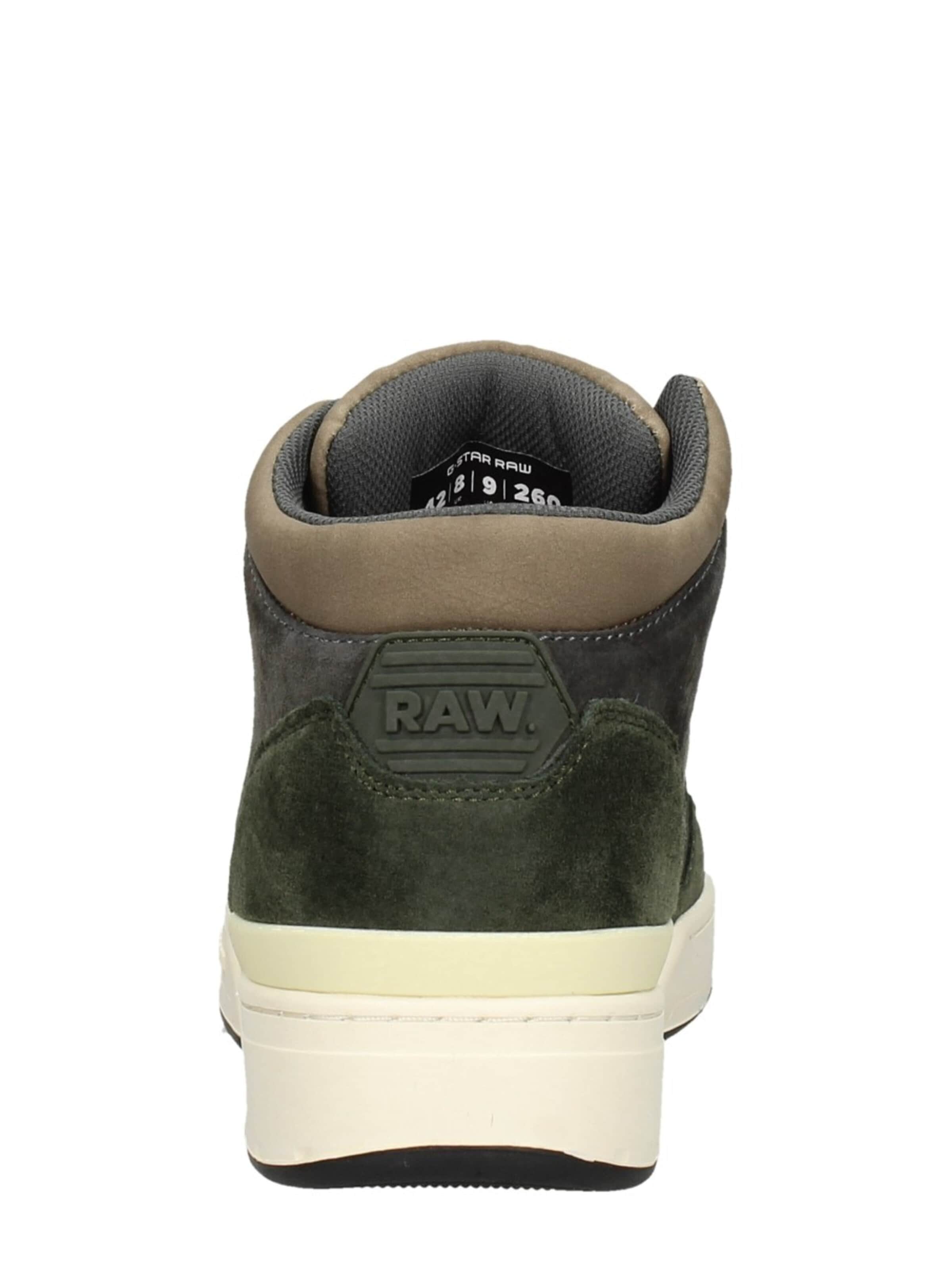 G-STAR Lace-up boot 'Attacc Mid BLK M' in Green