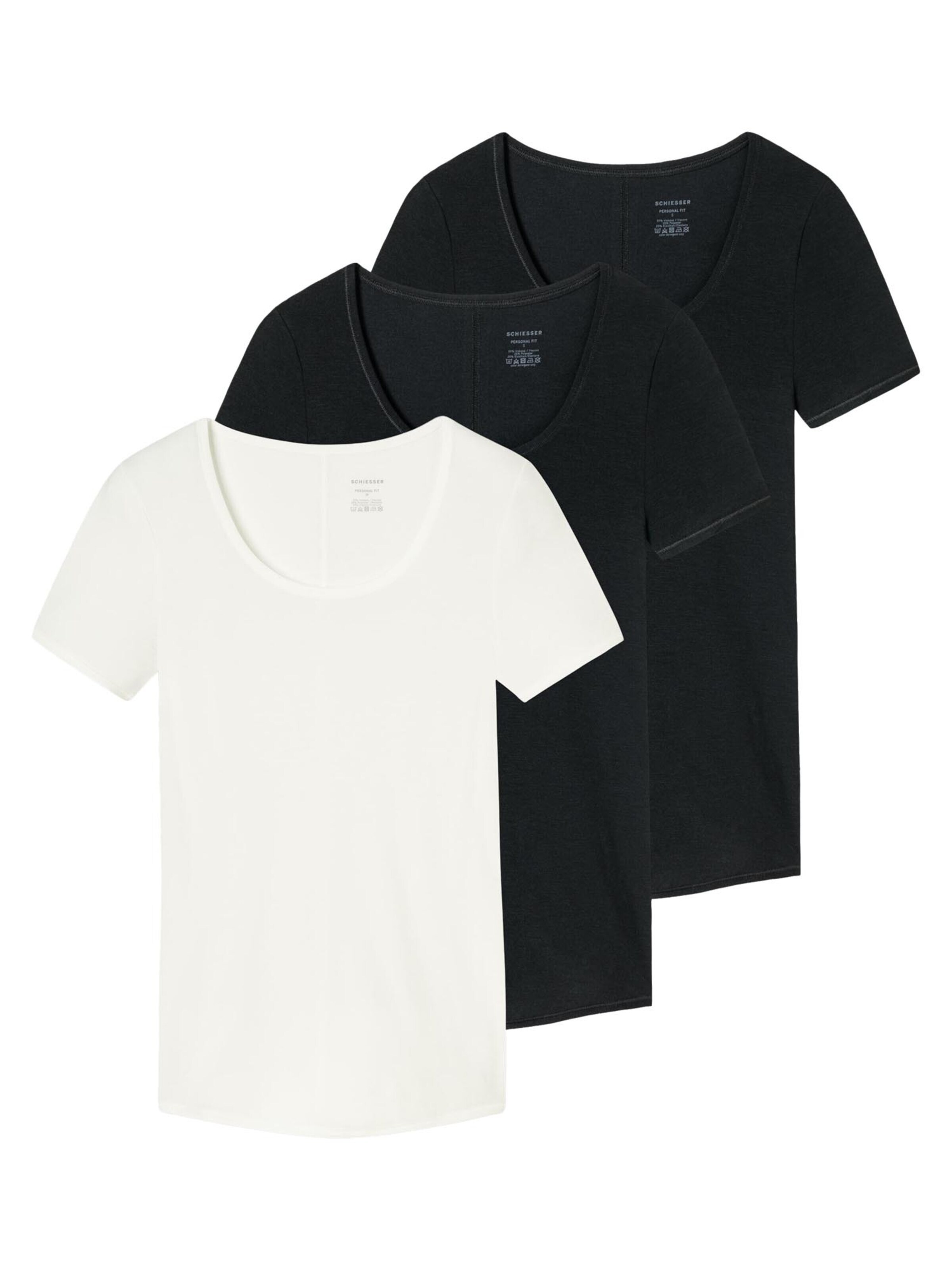 SCHIESSER Unterhemd 'Personal Fit'‌‌‌‌‌‌‌‌‌ in Schwarz: Vorderseite