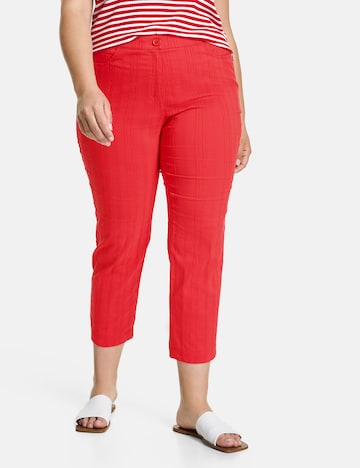 SAMOON Regular Pants 'Betty' in Red: front