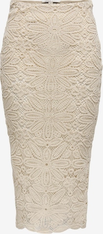 Jupe 'ONLALBERTE' ONLY en beige : devant