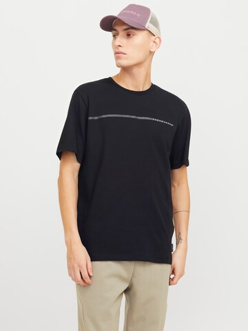 Maglietta 'JCOFusion' di JACK & JONES in nero: frontale