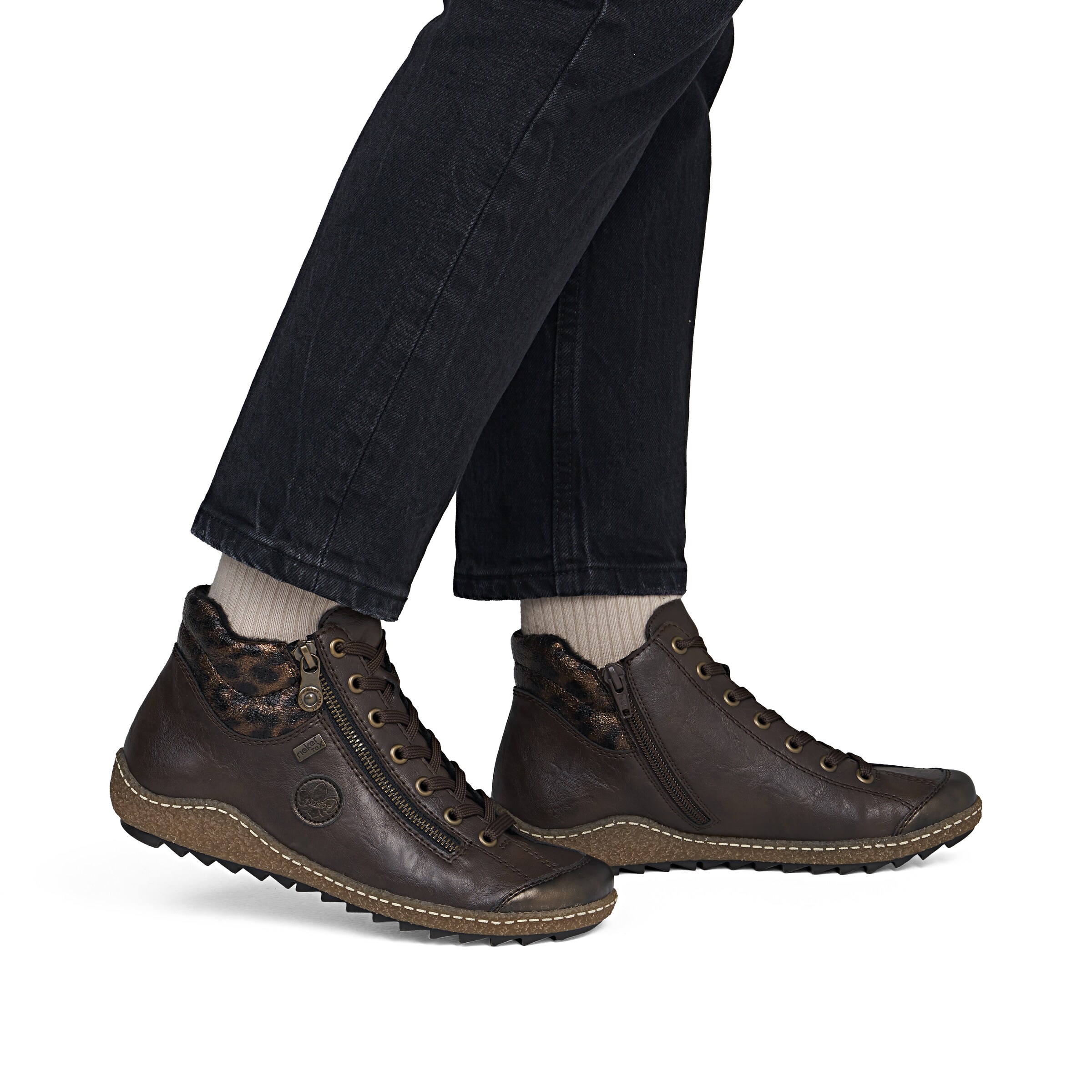 Boots 'L7514' Rieker en marron : devant