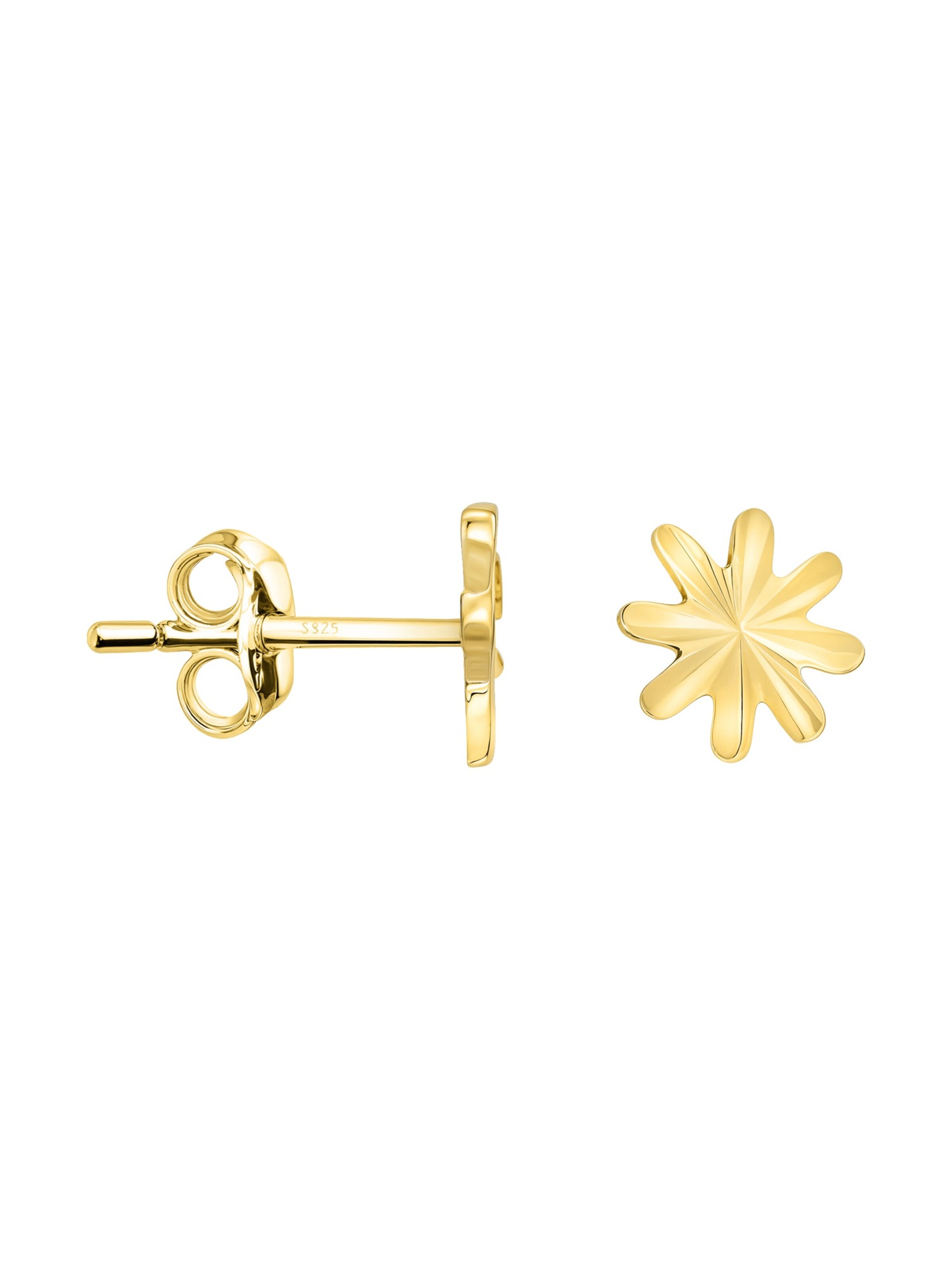 Sofia Milani Ohrringe 'Star'‌‌‌ in Gold: Vorderseite