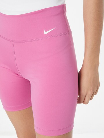 NIKE Skinny Sportshorts 'One' in Pink