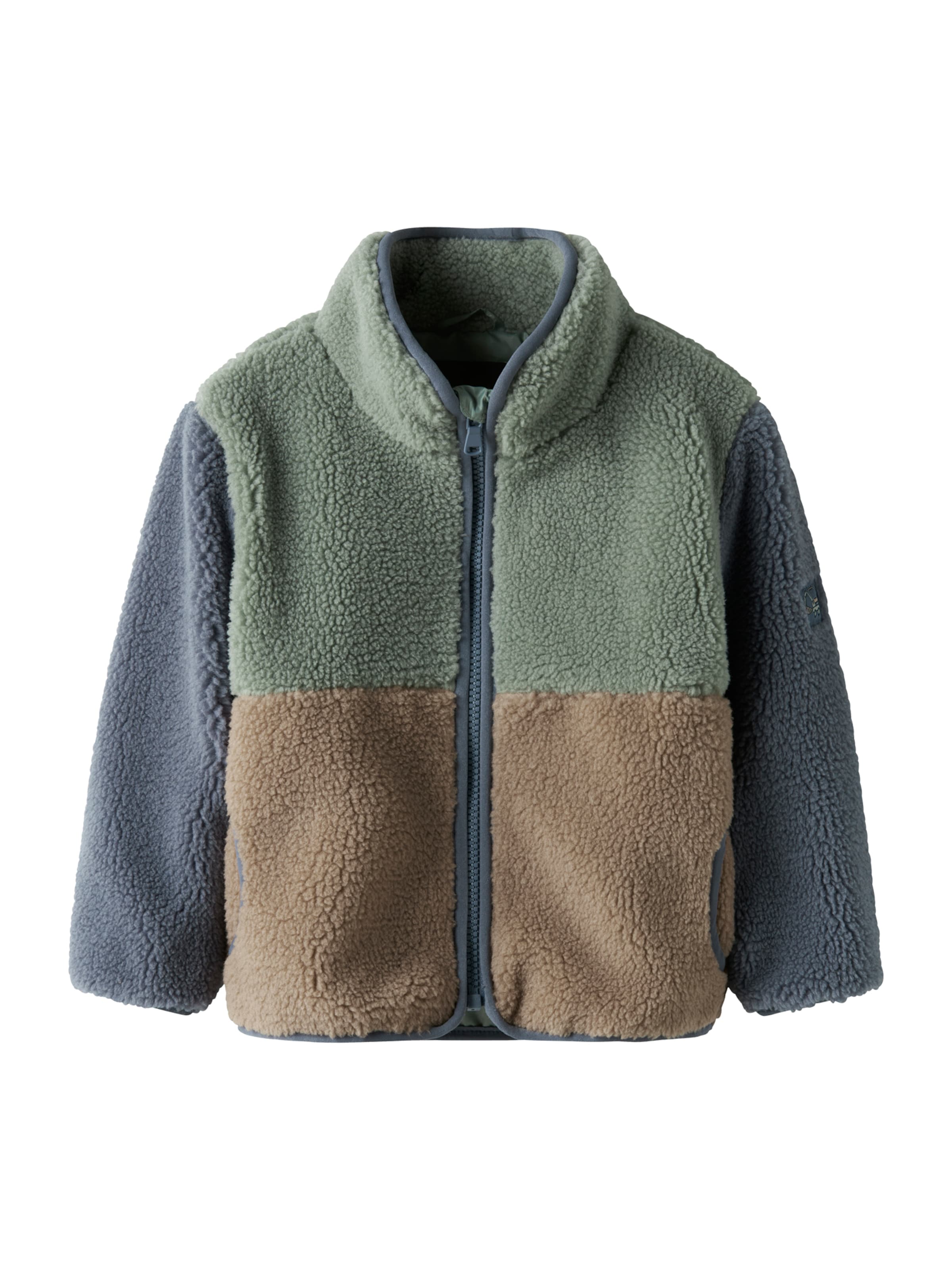 NAME IT Φθινοπωρινό και ανοιξιάτικο μπουφάν 'NMMMIMBA' σε πράσινο: μπροστά