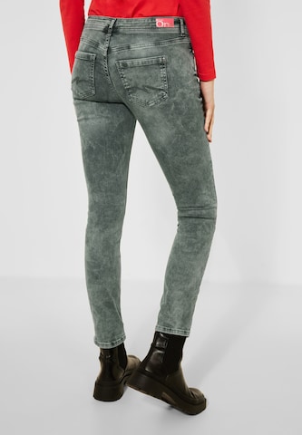 STREET ONE Slimfit Jeans 'Crissi' in Grün