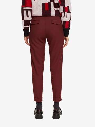 ESPRIT Tapered Pants in Red