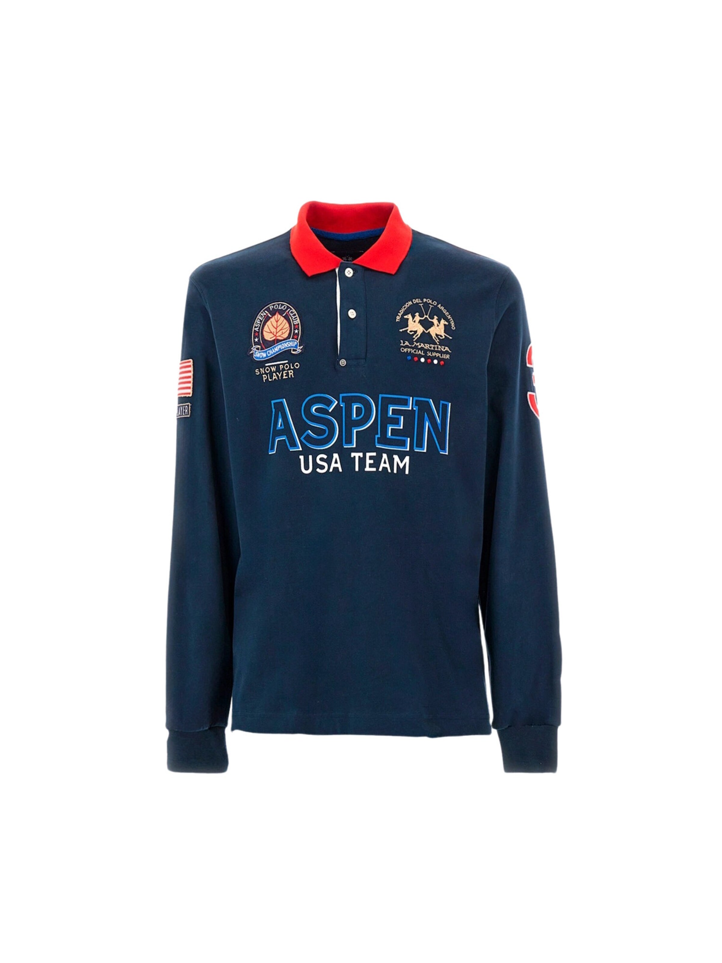 T-Shirt 'Waylin' La Martina en bleu : devant