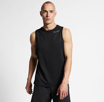 NIKE Regularny krój Koszulka funkcyjna 'Superset' w kolorze czarny: przód