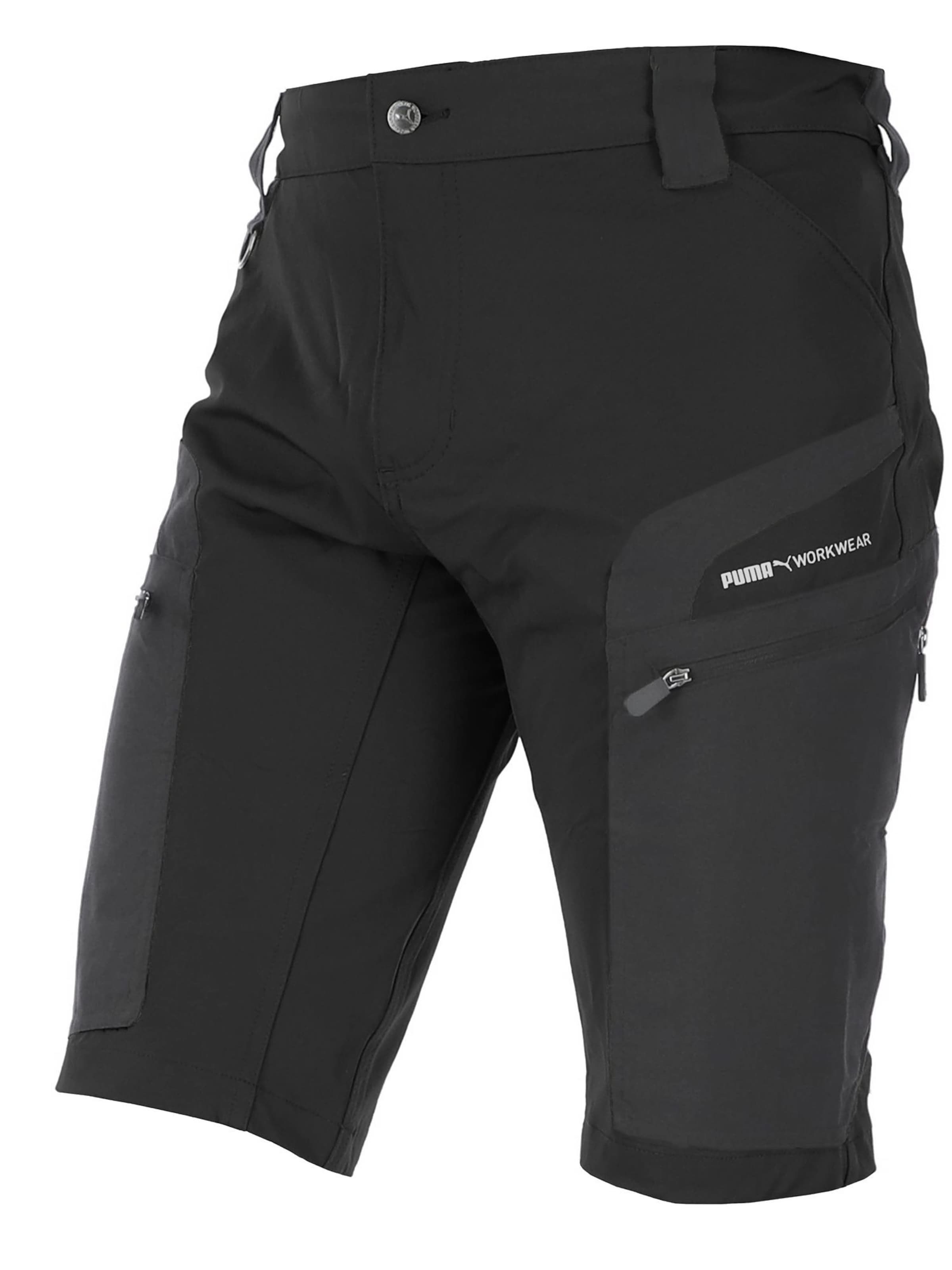 PUMA Workwear Regular Athletic Pants 'Puma Workwear Pro One Adventure' in Black: front