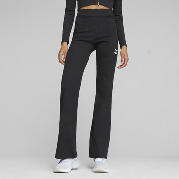 PUMA Bootcut Sportbroek in Zwart: voorkant