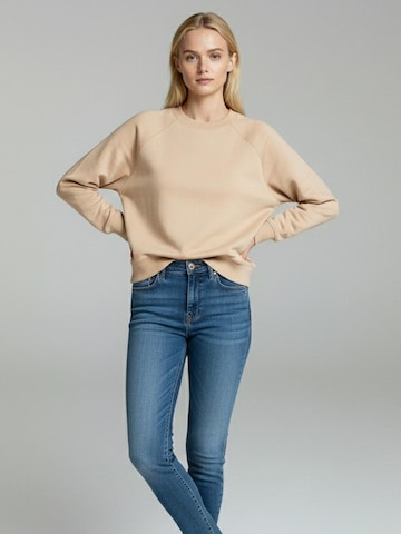 Peter Jo Sweatshirt 'Women’s Organic Sweatshirt – Willow'‌‌ in Grau: Vorderseite