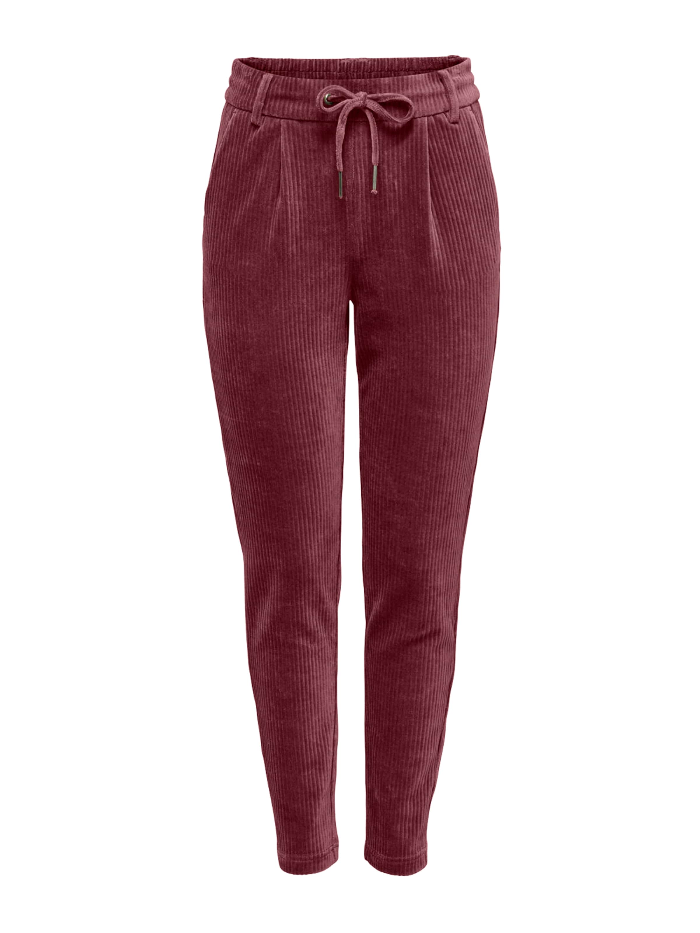 ONLY Tapered Pleat-Front Pants 'ONLPoptrash-Ping Pong' in Red: front