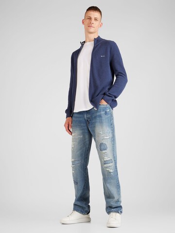 GANT Gebreid vest in Blauw