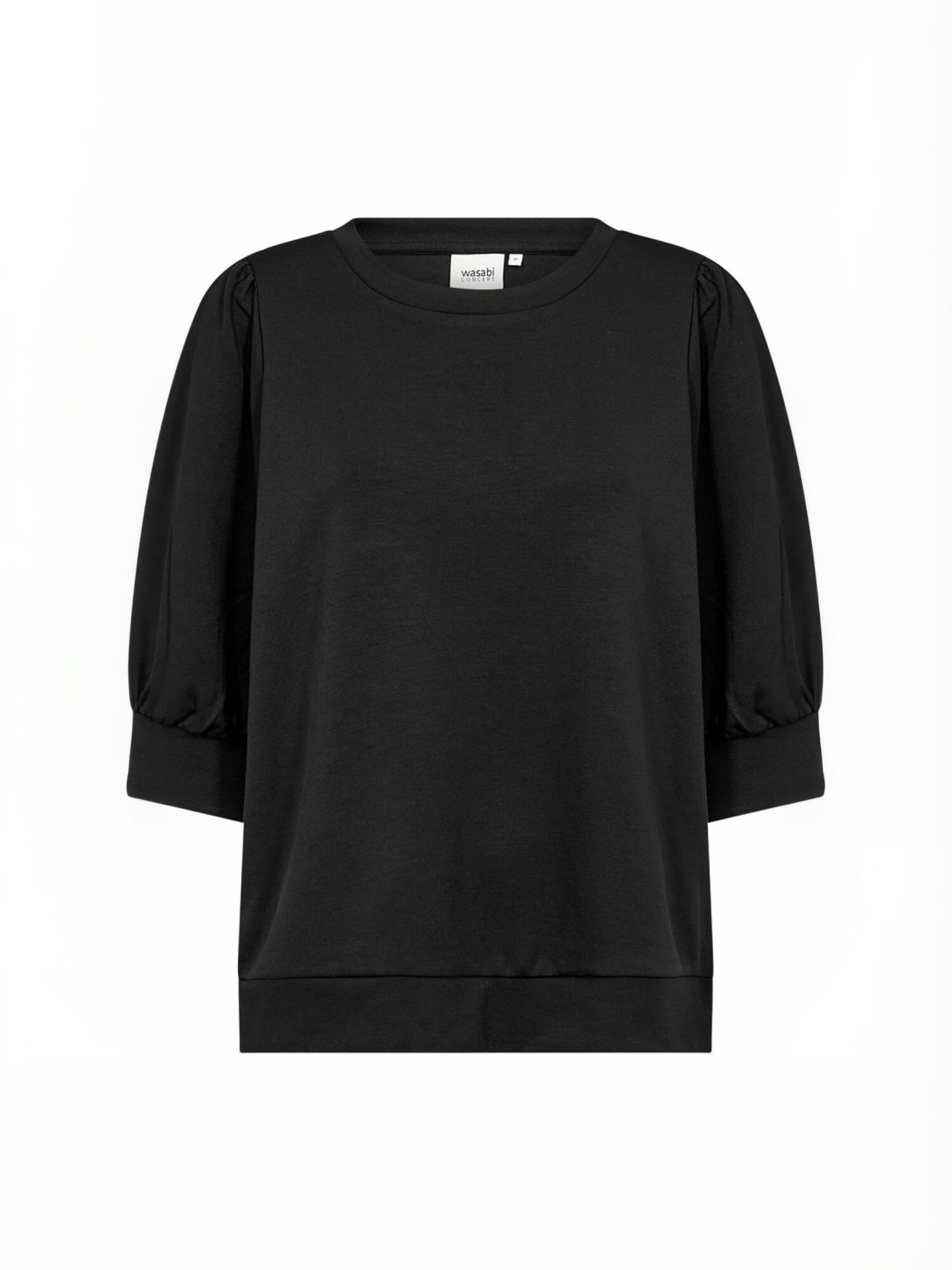 Sweat-shirt 'Sabina' Wasabi Concept en noir : devant