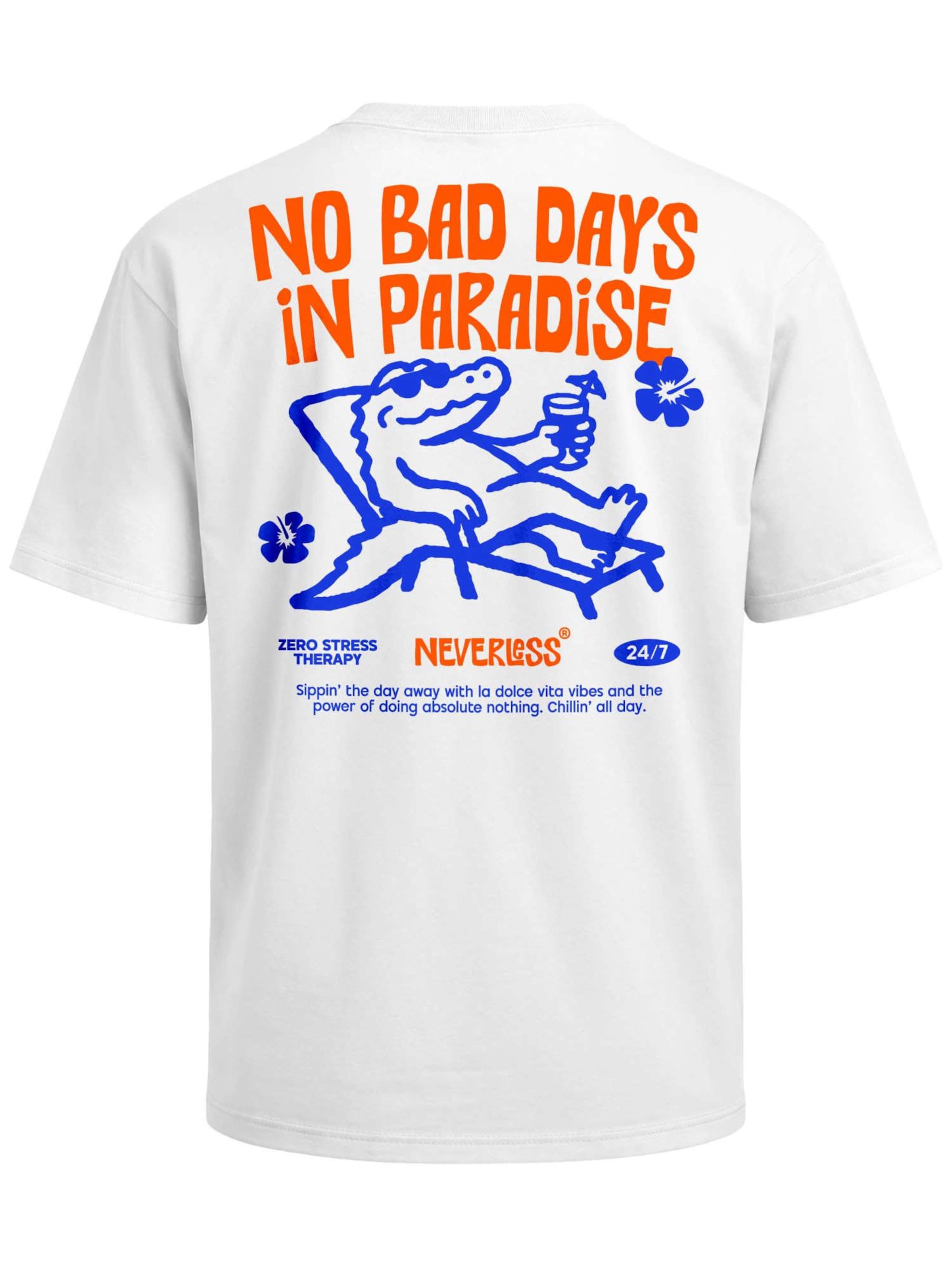 Neverless Shirt 'No Bad Days' in White