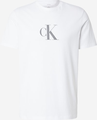 Marškinėliai iš Calvin Klein, spalva – šviesiai pilka / juoda / balta, Prekių apžvalga