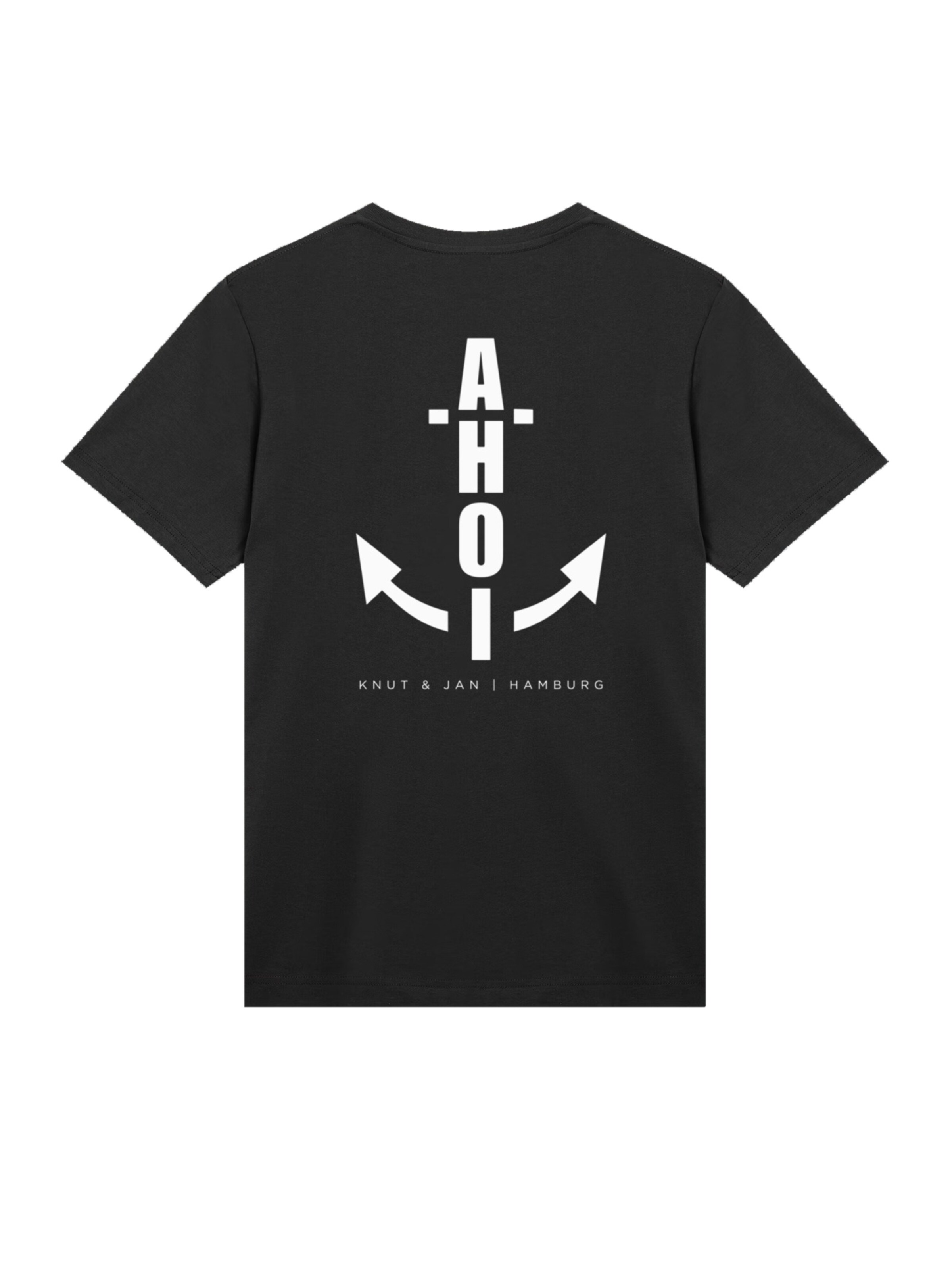 F4NT4STIC Shirt 'Anker Knut und Jan Hamburg' in Zwart: voorkant