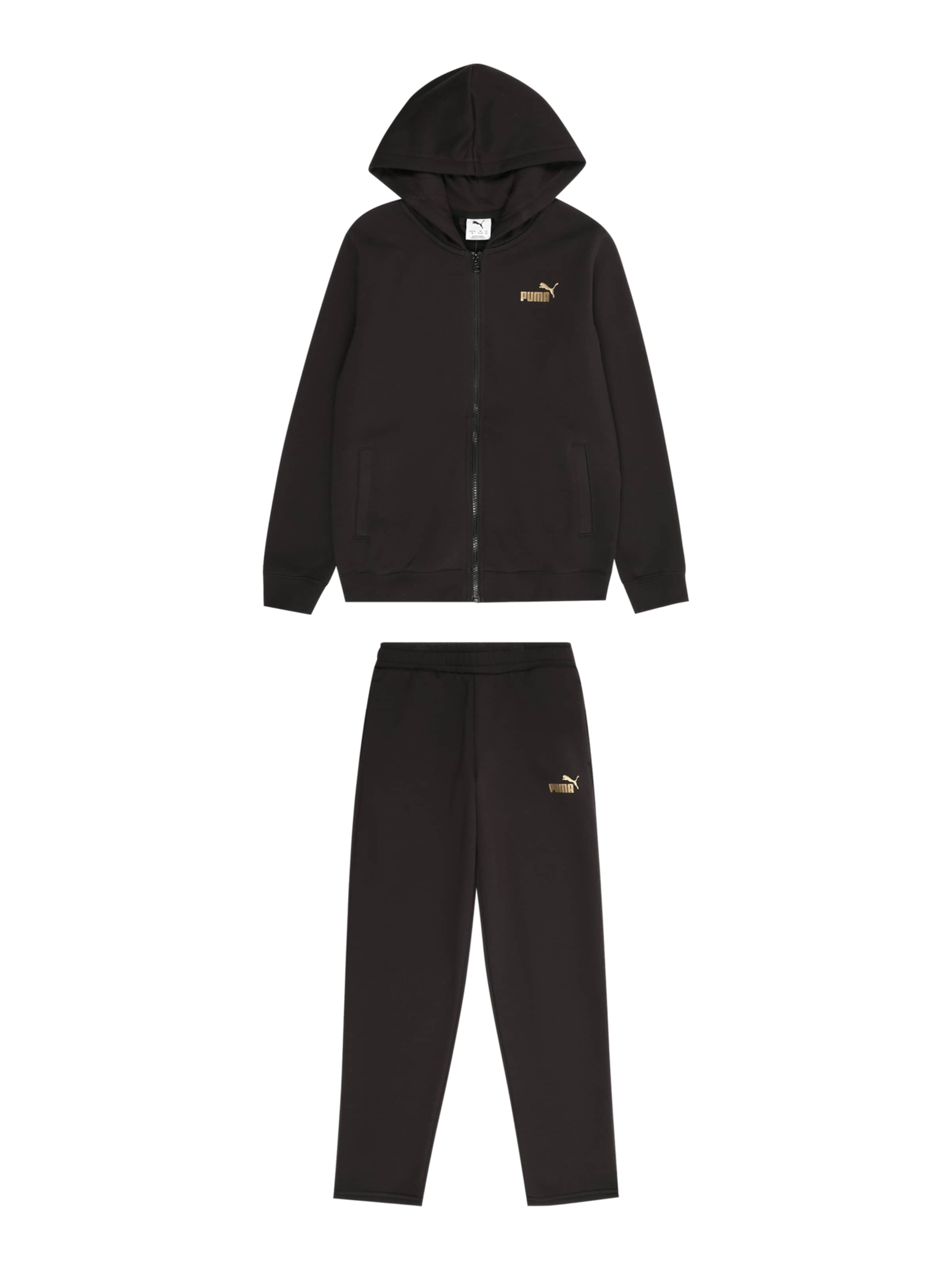 PUMA Sweat suit in Black: front