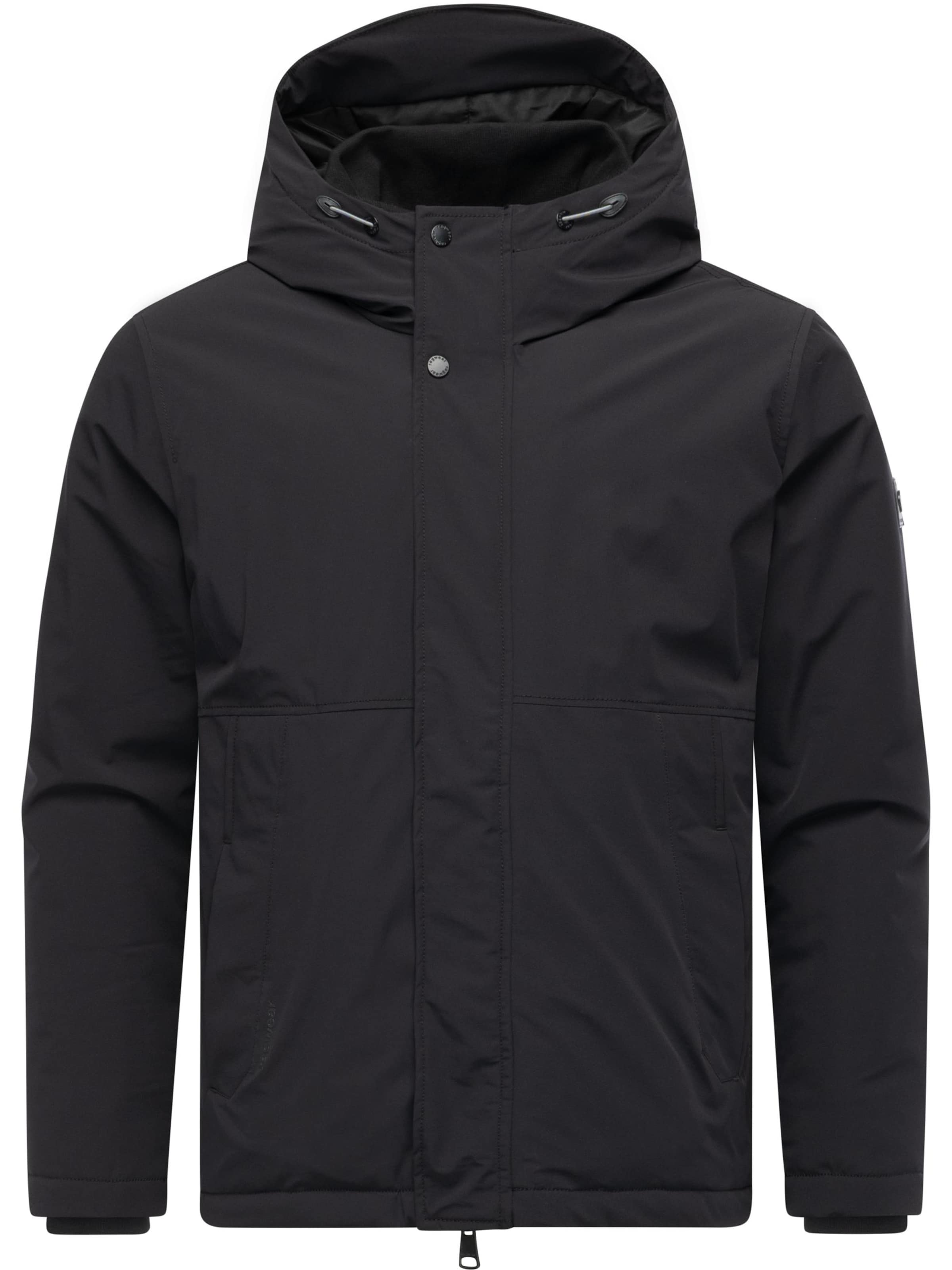 Veste d’hiver 'Saqon' Ragwear en noir : devant