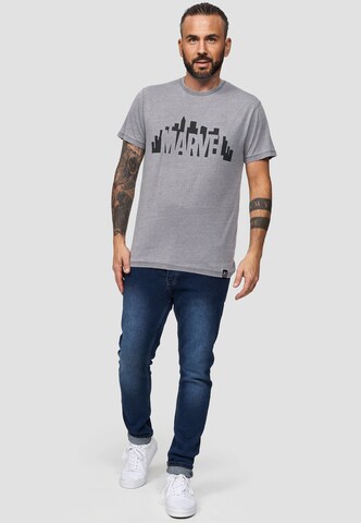 Recovered Shirt 'Marvel City Logo' in Grijs