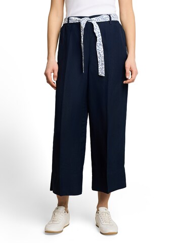 TOM TAILOR Wide leg Broek in Blauw: voorkant