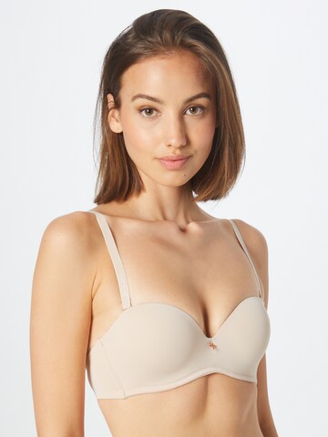 JOOP! Balconette Bra in Beige: front