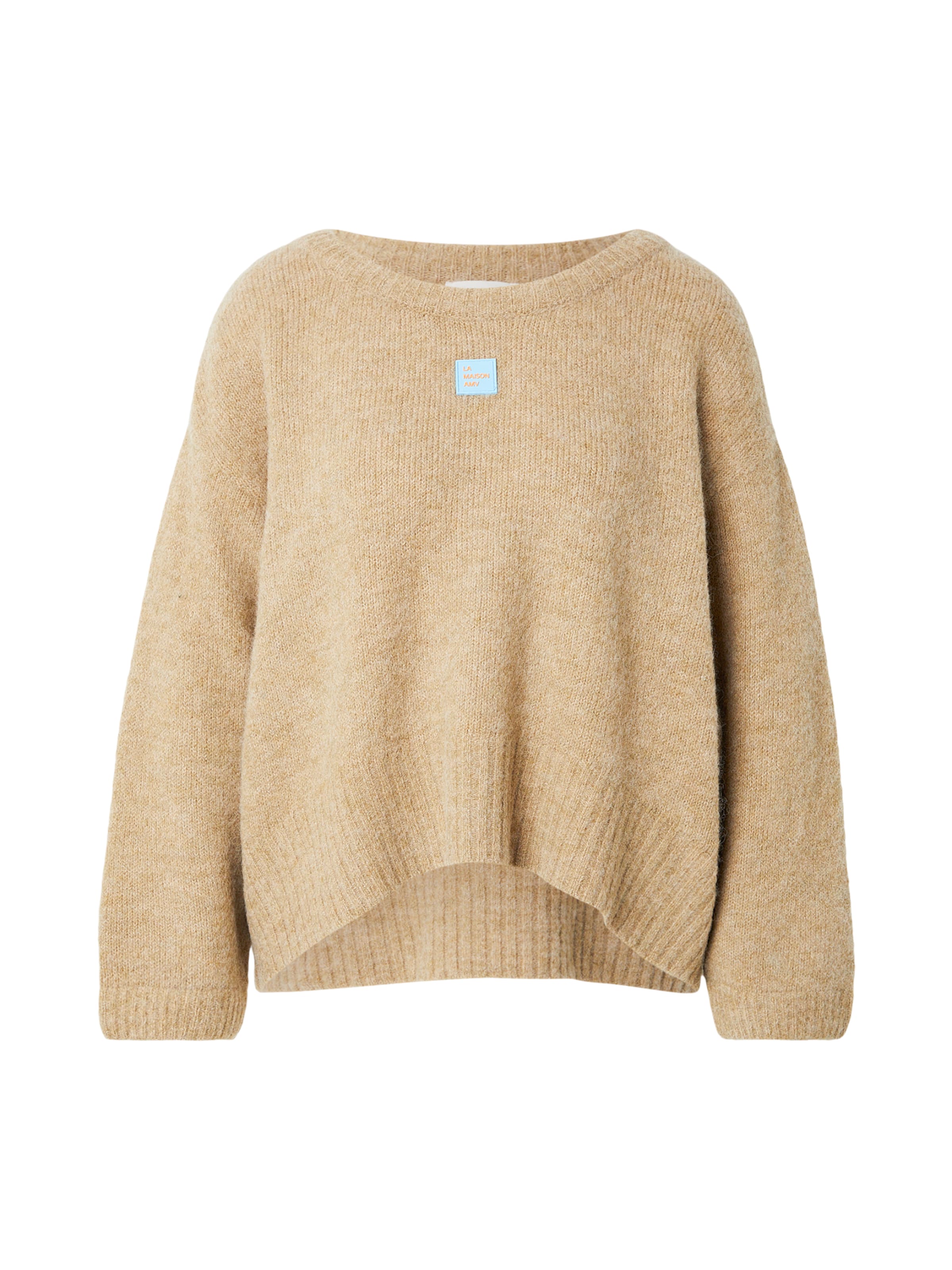 AMERICAN VINTAGE Пуловер 'EAST' в бежово: отпред