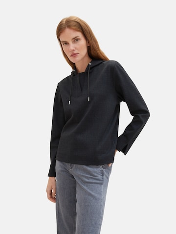 TOM TAILOR Sweatshirt in Zwart