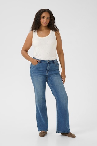 KAFFE CURVE Flared Jeans 'Flora' in Blue