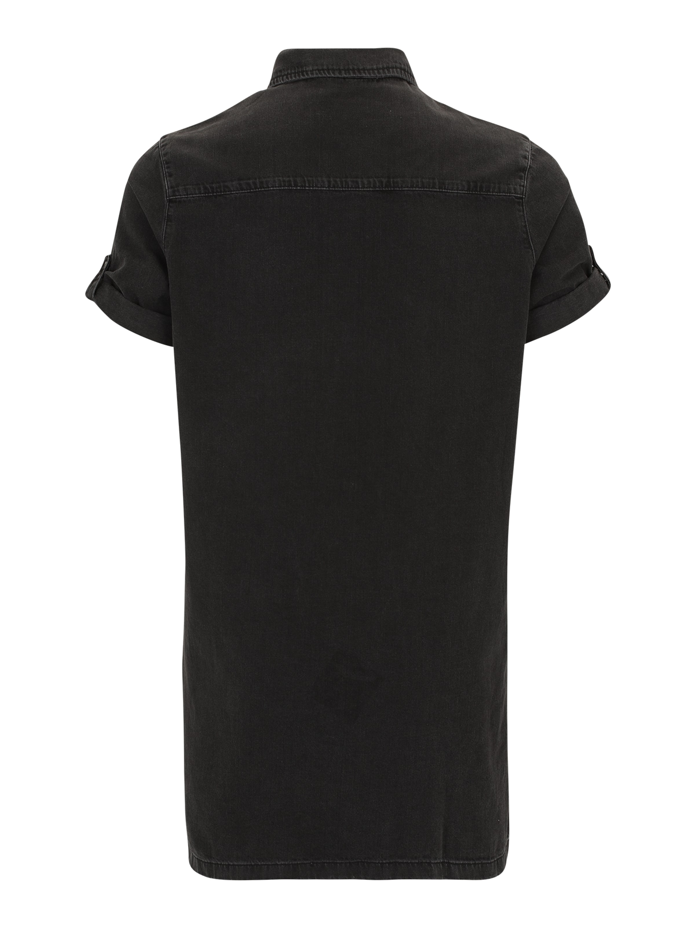 Robe-chemise 'NMNEW SIGNE' Noisy May Curve en noir