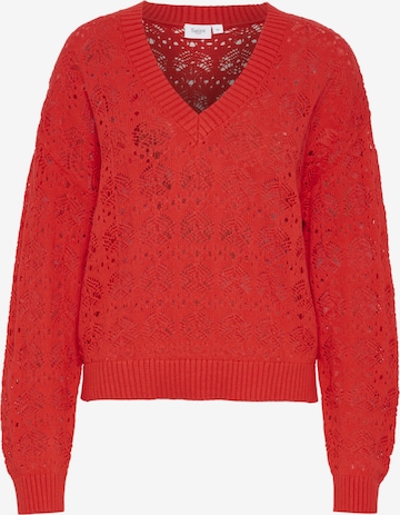 Pull-over 'Juna' SAINT TROPEZ en rouge : devant