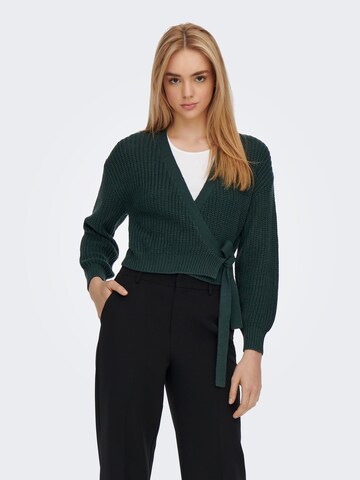 Cardigan 'Breda' ONLY en vert : devant