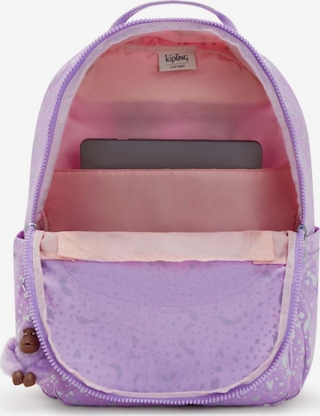 KIPLING Ryggsekk 'Seoul' i lilla