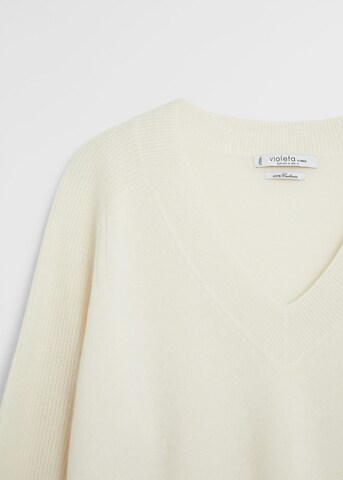 VIOLETA by Mango Pullover in Beige