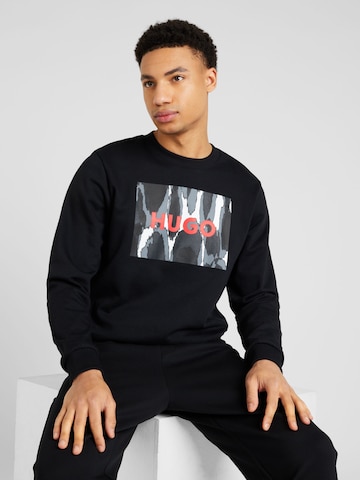 HUGO Red Sweatshirt 'Duragol' i svart: framsida