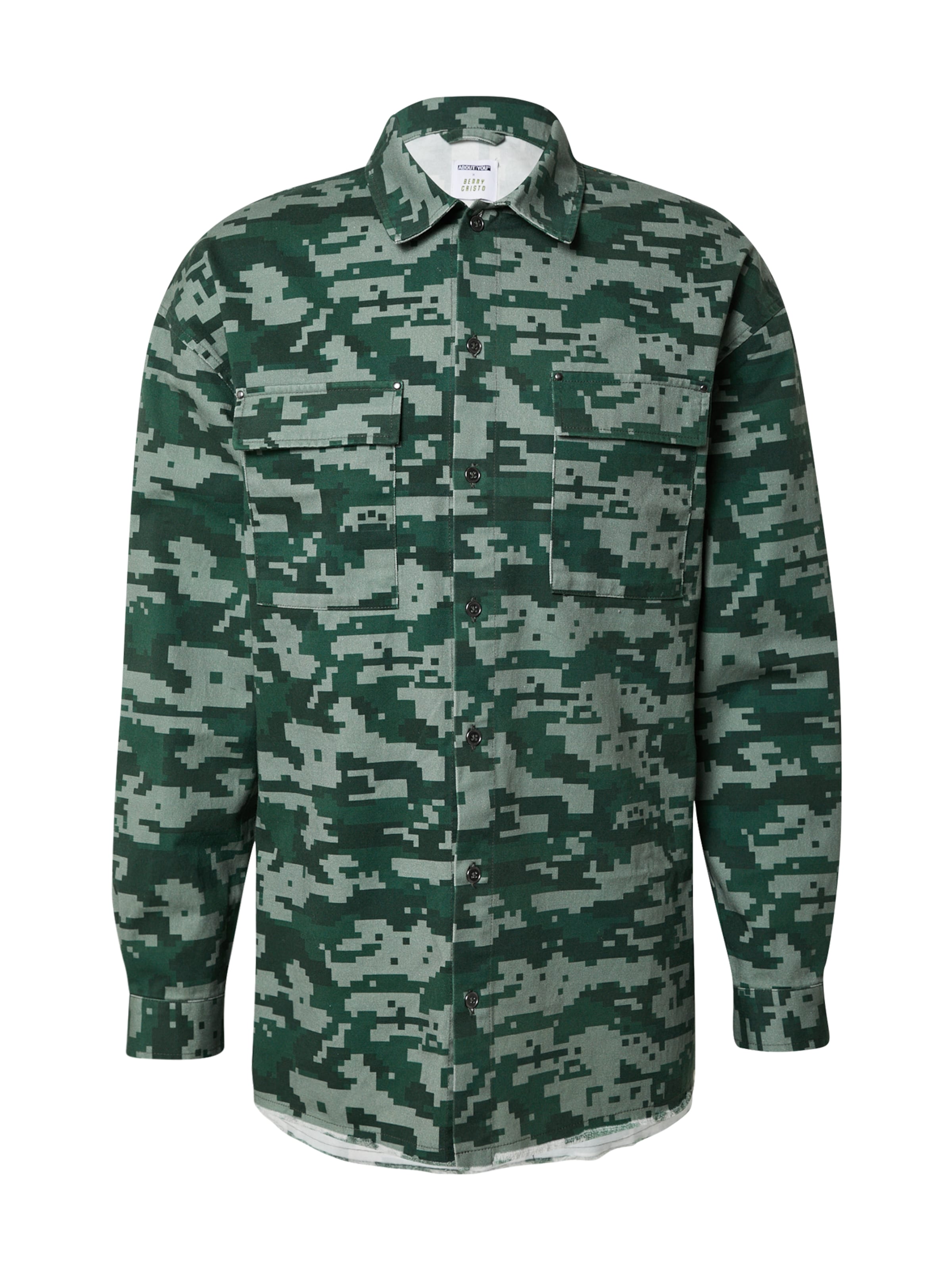 Camicia 'Matti' ABOUT YOU x Benny Cristo di colore cachi, Visualizzazione prodotti