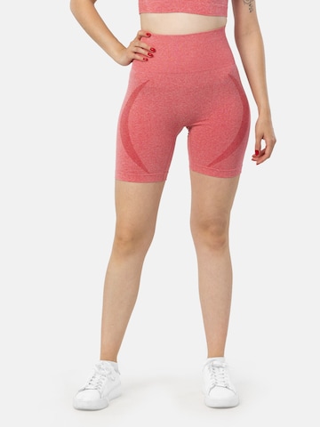 LEAFLETIC - Skinny Leggings 'Leafletic Women’s Shorts' en naranja
