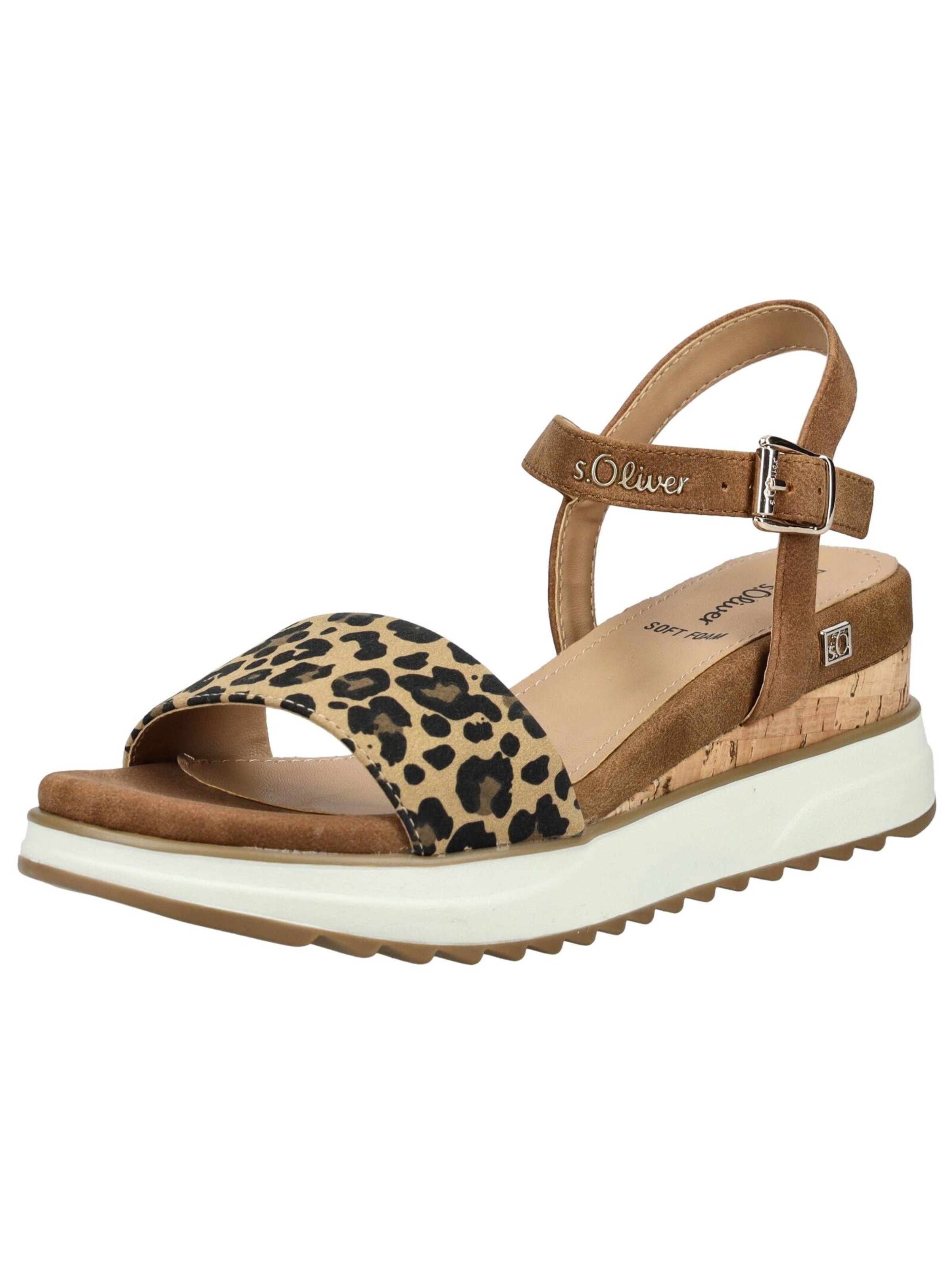 Sandalo con cinturino di s.Oliver in marrone: frontale