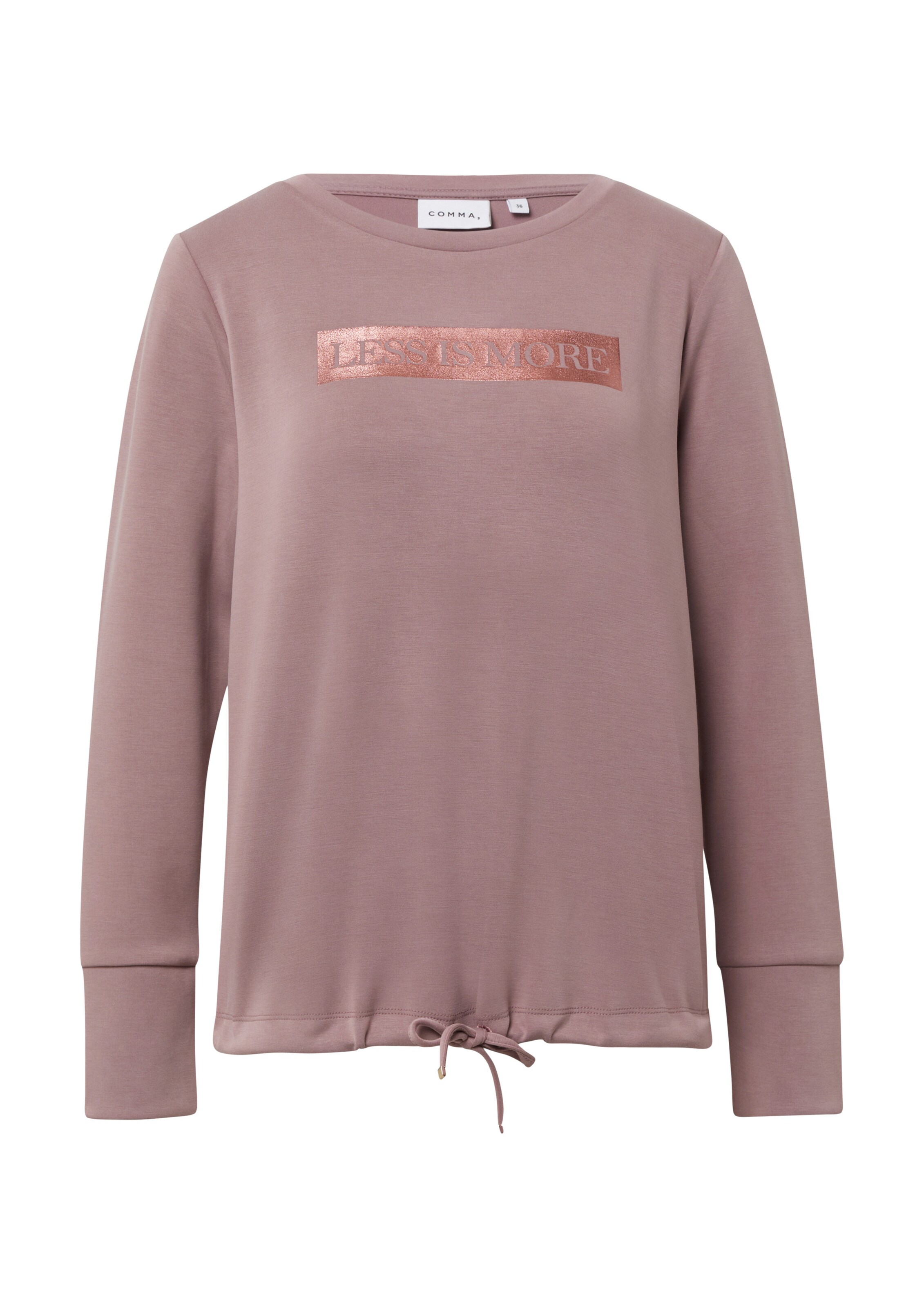 COMMA Sweatshirt in Roze: voorkant