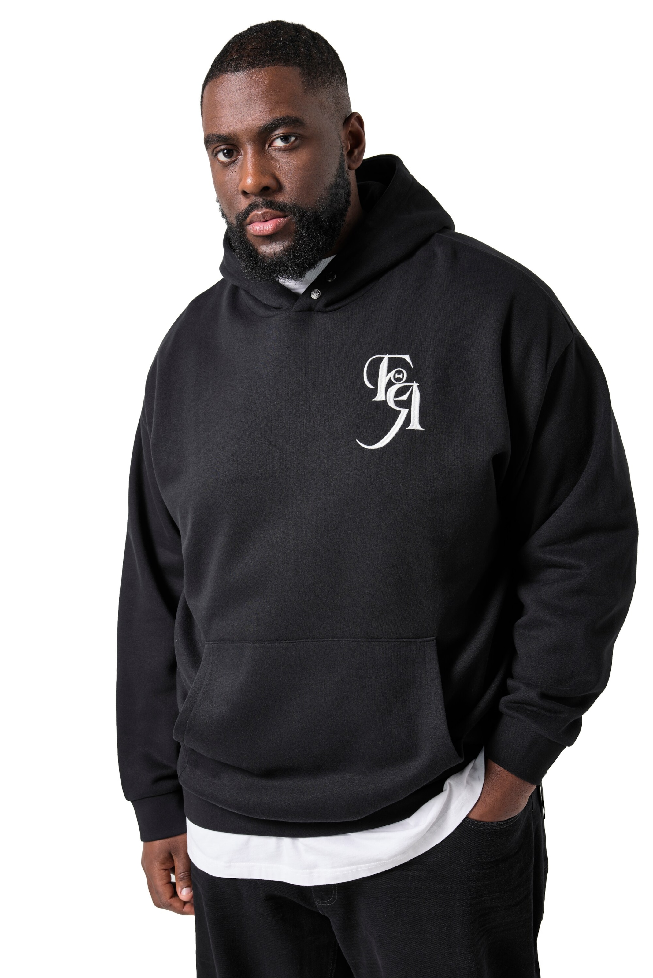 STHUGE Sweatshirt in Schwarz: Vorderseite