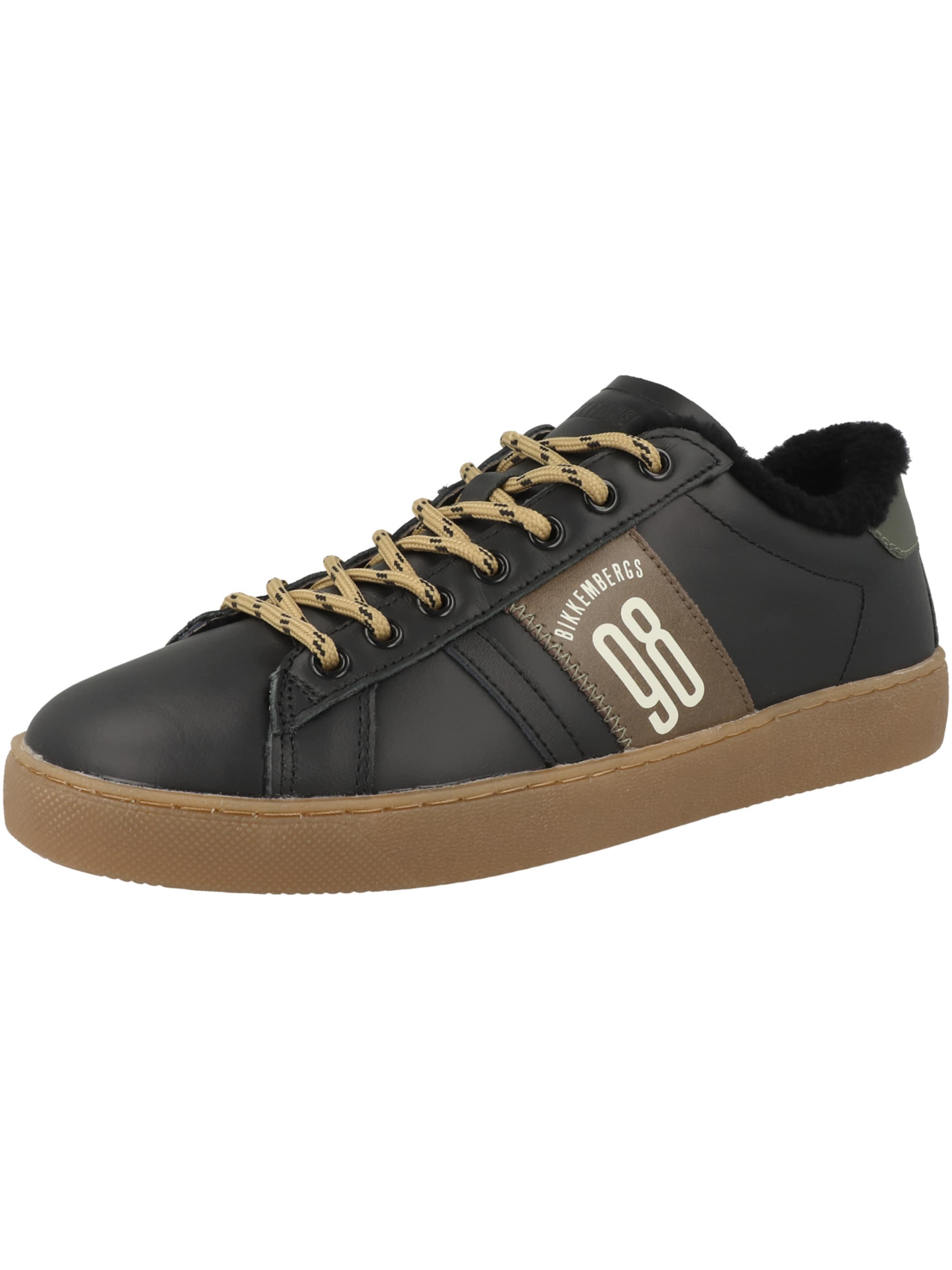 Sneaker bassa 'Recoba' di BIKKEMBERGS in verde: frontale