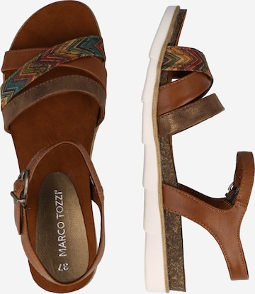 MARCO TOZZI Sandalen met riem in Bruin