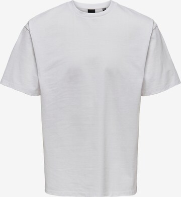 T-Shirt 'Fred' Only & Sons en blanc : devant