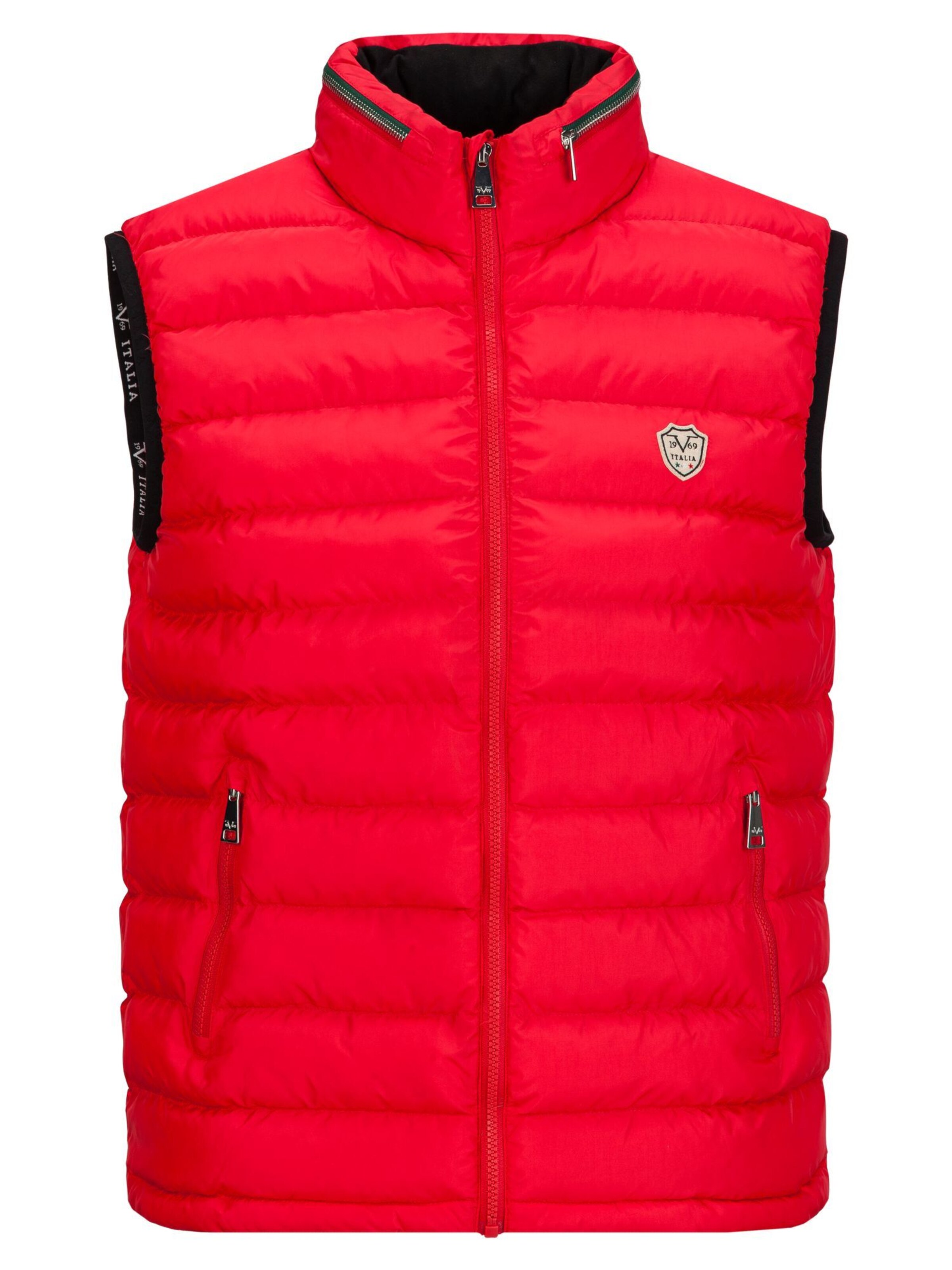 19V69 ITALIA Weste 'Jay' in Rot: Vorderseite