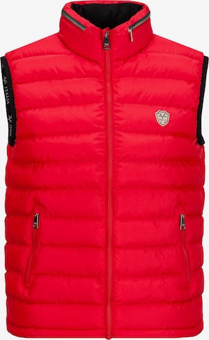 19V69 ITALIA Weste 'Jay' in Rot: Vorderseite